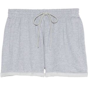PINK Victoria's Secret Gray Campus Fleece Rolled Hem Shorts
